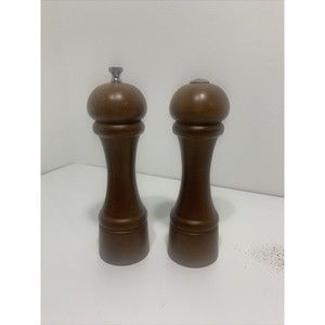 Chef Specialties 8" Windsor Pepper Mill & Salt Shaker Set - Wood Tone